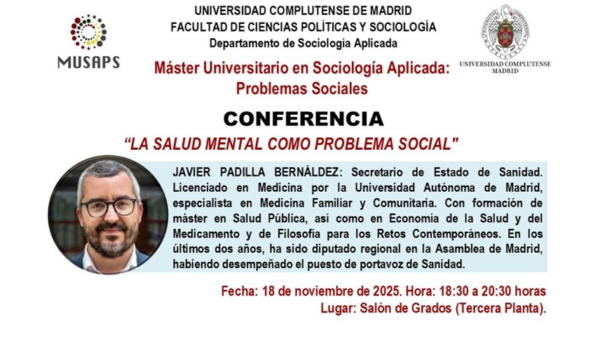 Conferencia: La salud mental como problema social